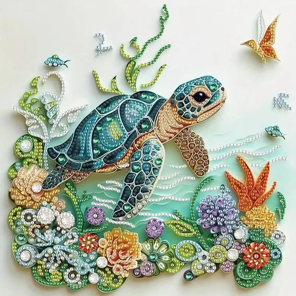 Art Craft Kits For Adults - Sea Turtle Animal Diamond Painting Kits