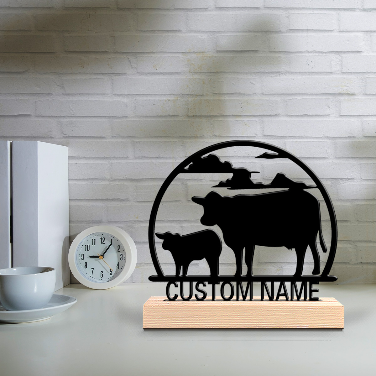 Art Craft Names - 1pc Fashion Cow Customizable Name Metal