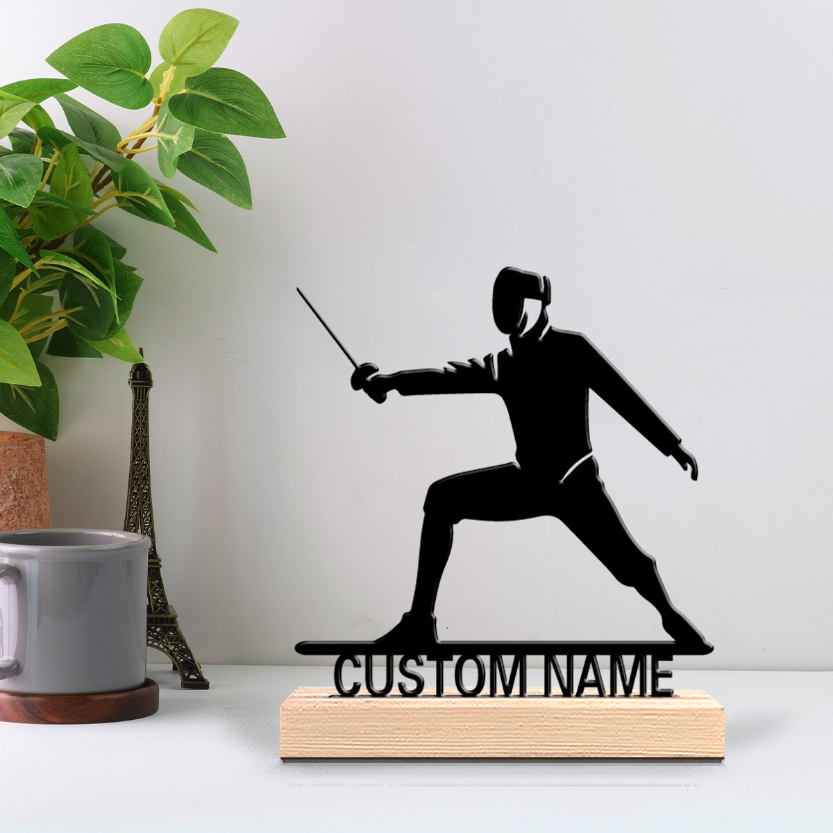 Art Craft Names - 1pc Simple Fencing Customized Name Metal