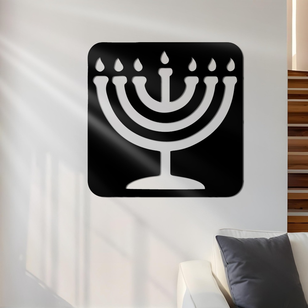 Art & Craft Hari Raya - CIFBUY Iron Wall Art Vintage Menorah
