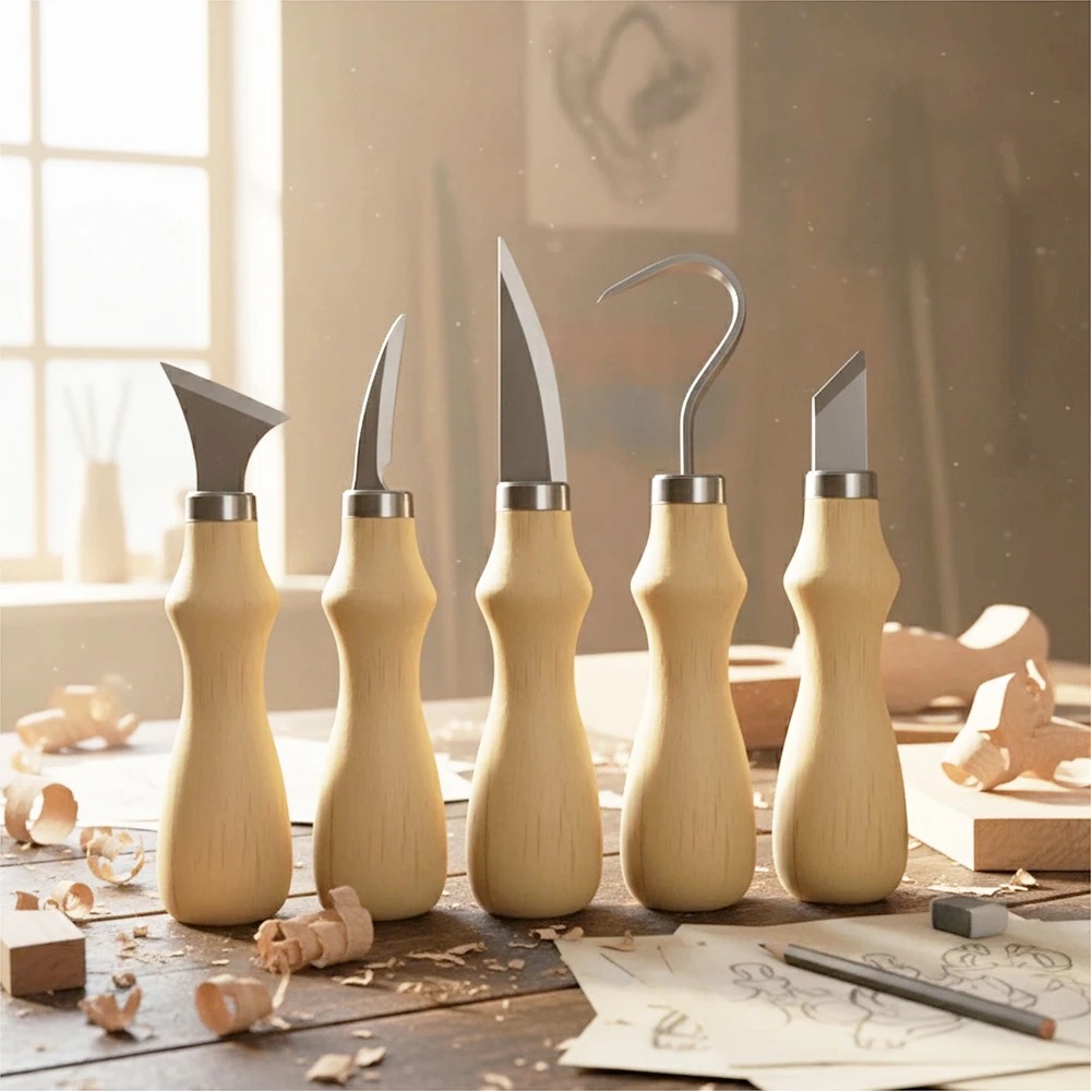 5Pcs Wood Carving Tools Set,Cu - Art Craft Knife recension och pris