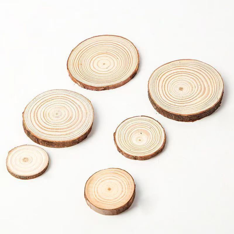 1-30Pcs Natural Pine Wood Slic - Art And Craft Photos recension och pris