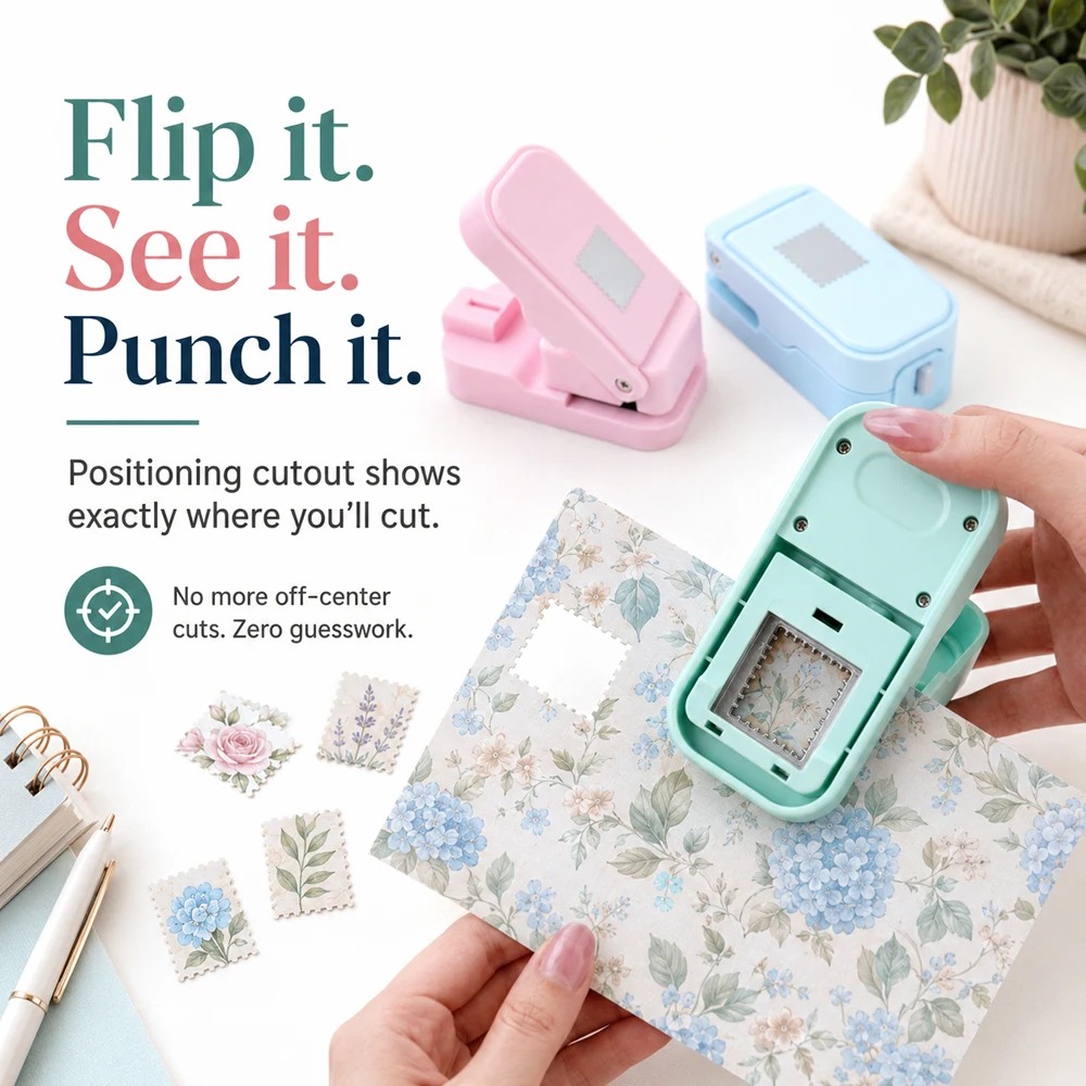 Postage Stamp Edge Paper Punch - Art Craft Material recension och pris