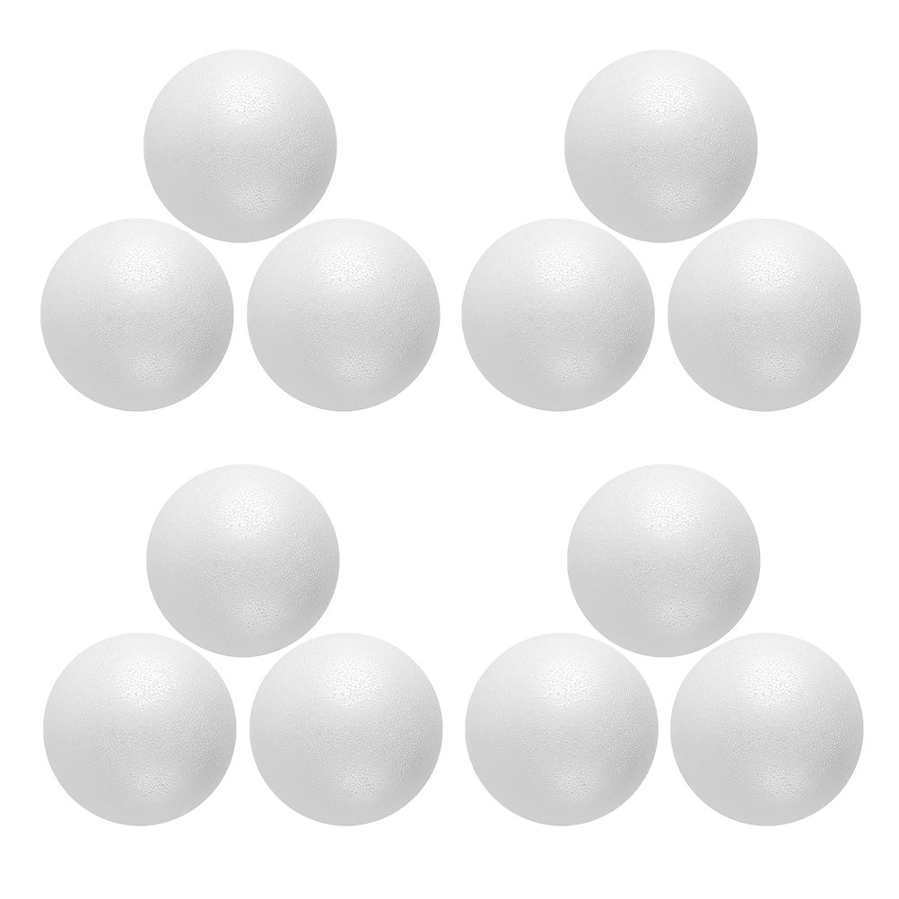 12Pcs Foam Balls White Polysty - Art Craft For Christmas recension och pris