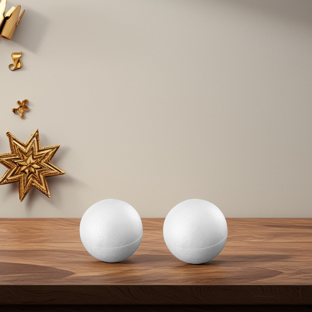 12Pcs Foam Balls White Polysty - Art Craft For Christmas recension och pris