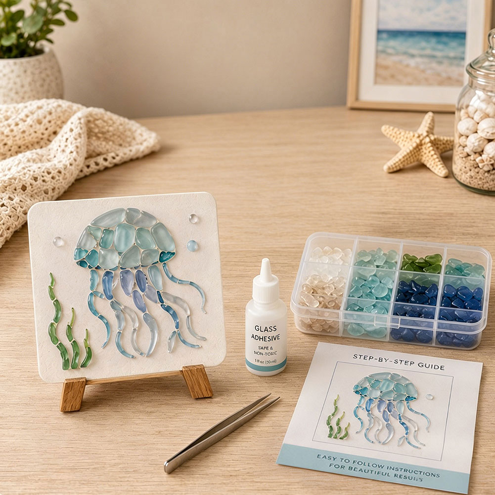 DIY Sea Glass Art Kit Sea Glas - Art Craft For Christmas recension och pris