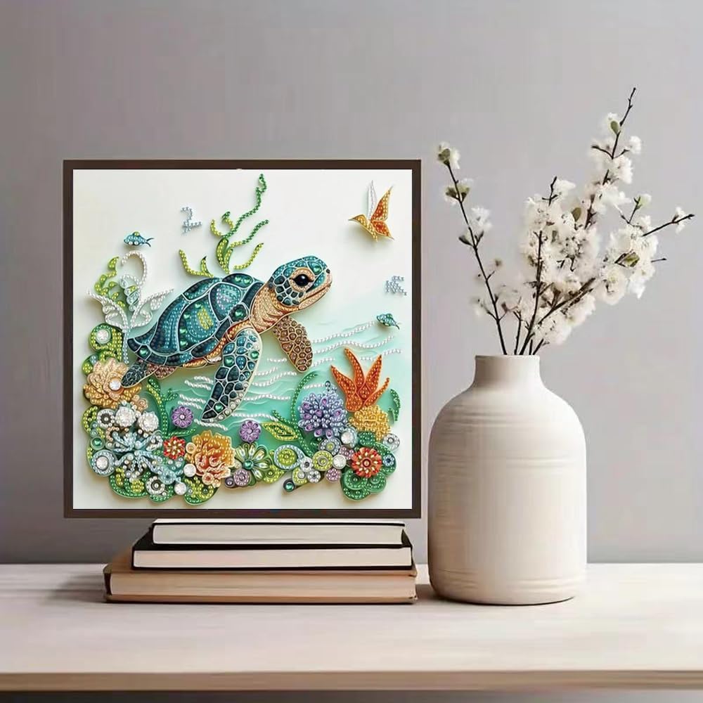 Sea Turtle Animal Diamond Pain - Art Craft Kits For Adults recension och pris