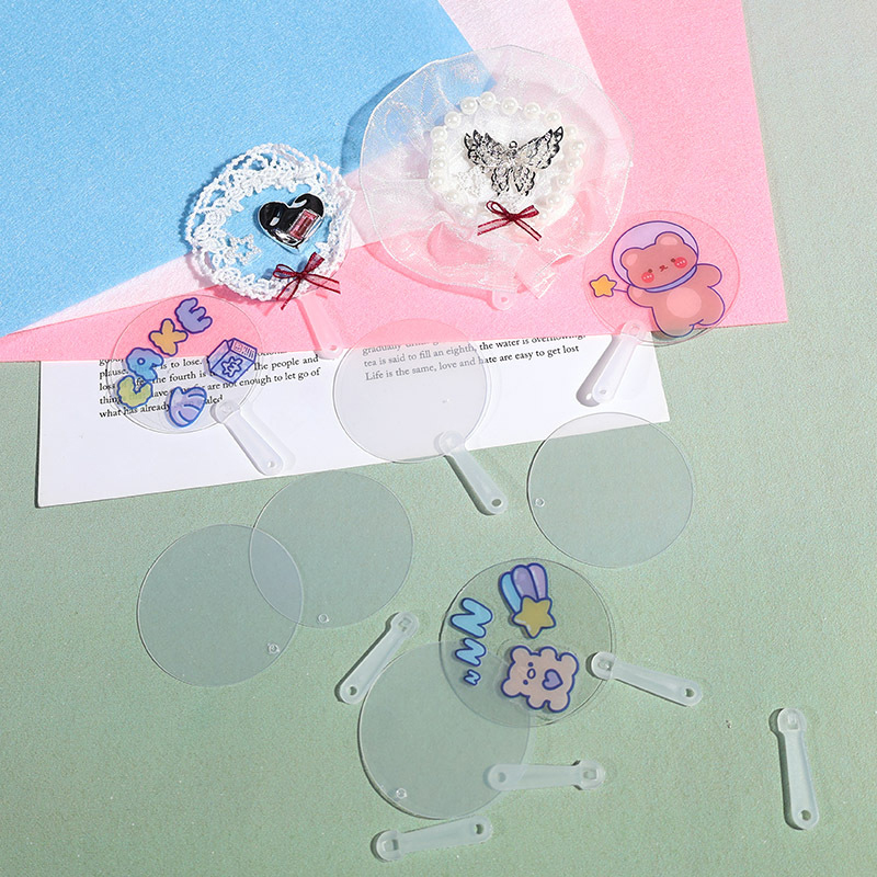 Mini Blank Fans, Transparent D - Art Craft Ideas For Kids recension och pris