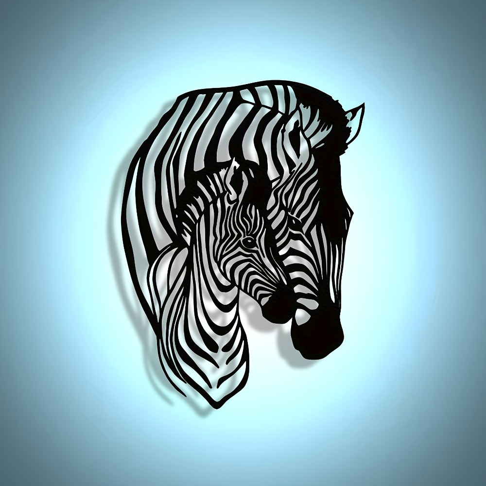 Elegant Minimalist Zebra Famil - Art Craft Zebra recension och pris