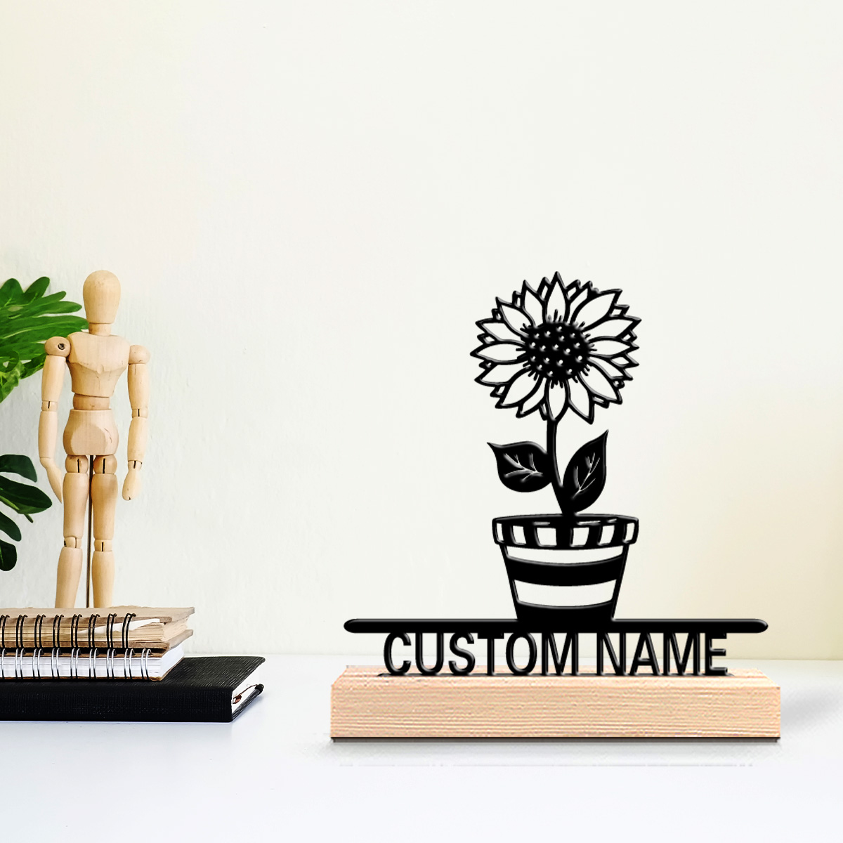 1pc Simple flower Customized N - Art Craft Names recension och pris