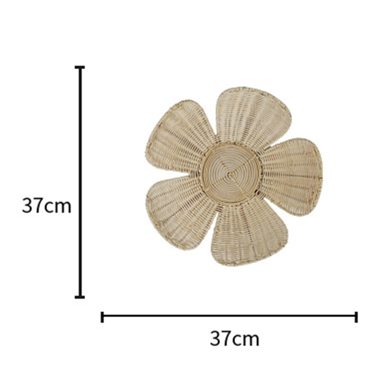 Nordic Woven Rattan Flower Wal - Art And Craft Photos recension och pris