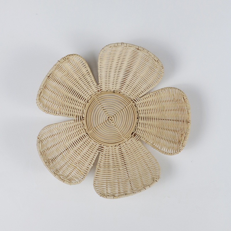 Nordic Woven Rattan Flower Wal - Art And Craft Photos recension och pris