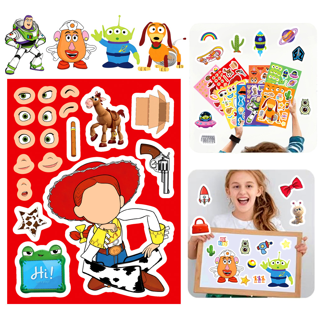 Toy Story 5 Make a Face Sticke - Art Craft Material recension och pris