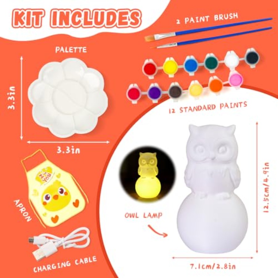 Paint Your Own Lamp Kit, Arts  - Light Art And Craft recension och pris