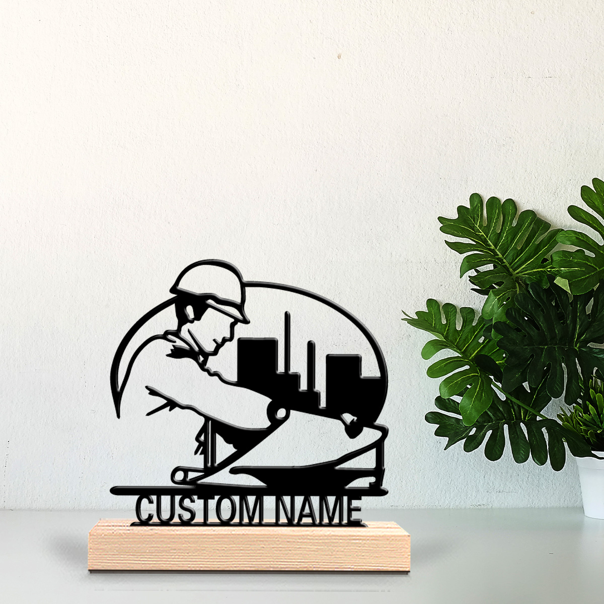 1pc construction worker Custom - Art Craft Names recension och pris