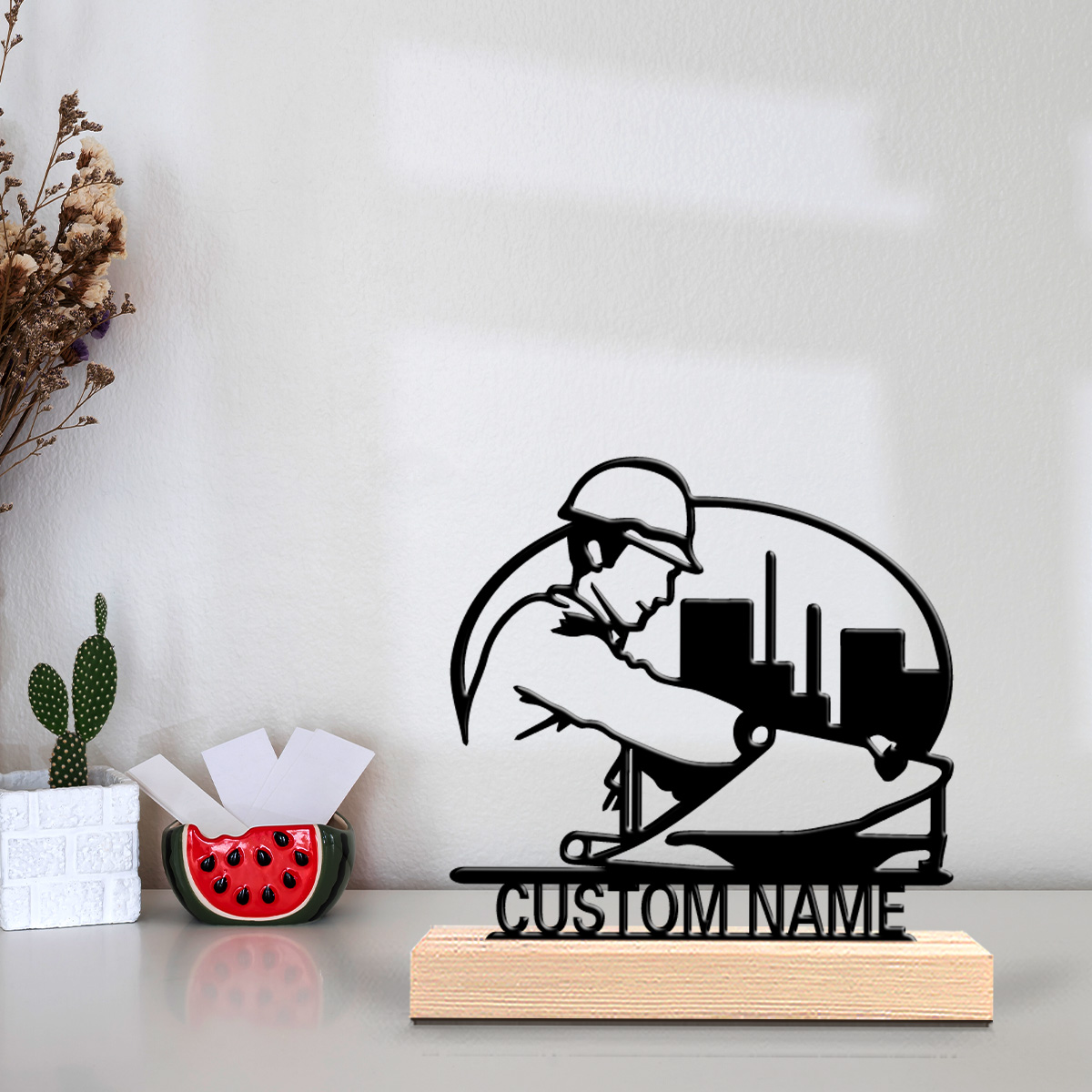 1pc construction worker Custom - Art Craft Names recension och pris