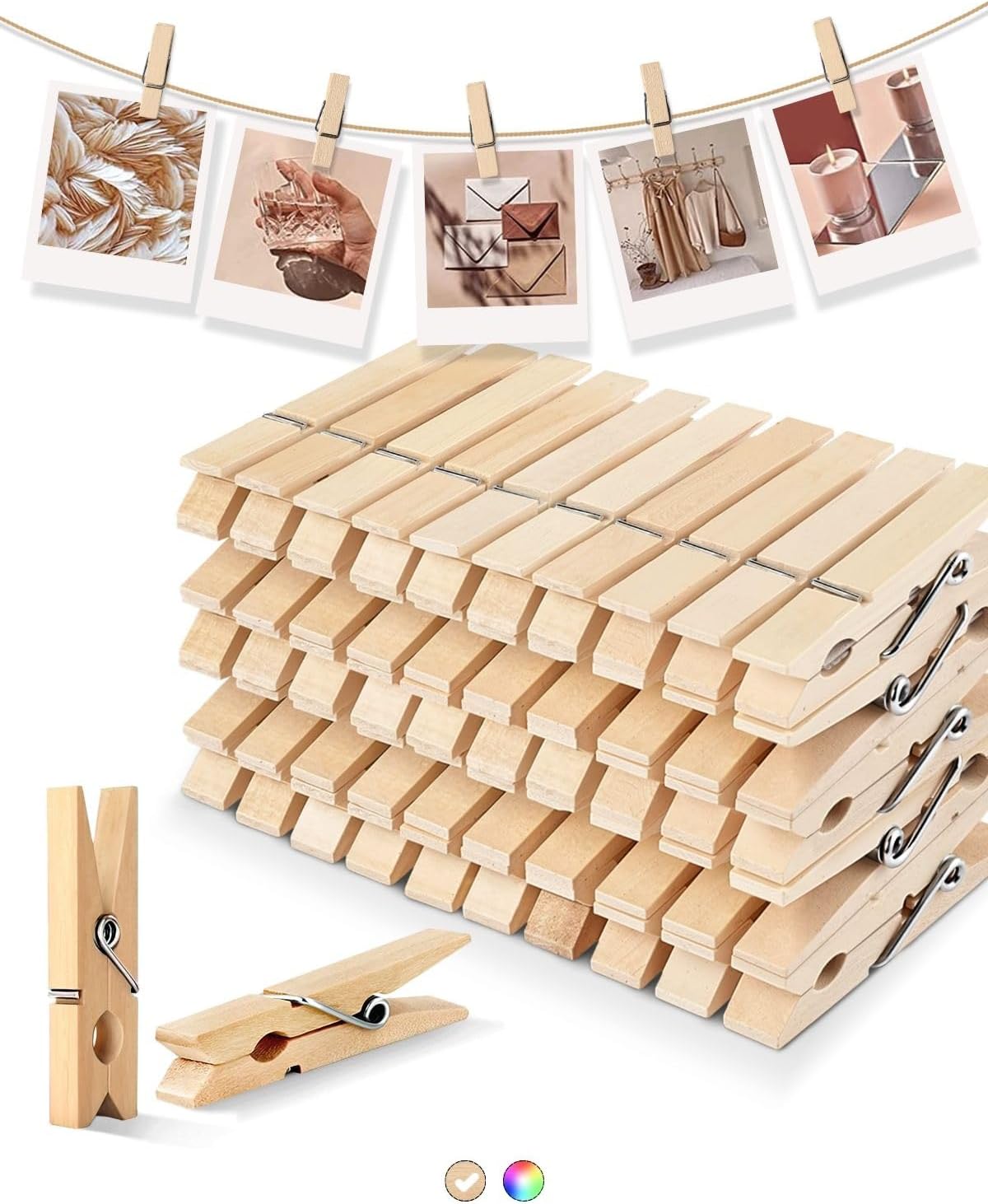 100/10pcs Mini Wooden Clips Ha - Art And Craft Photos recension och pris