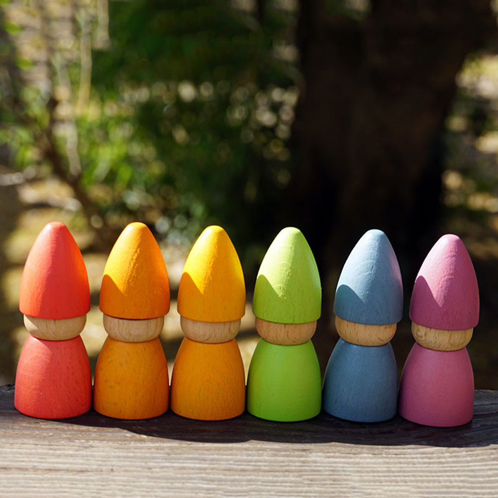 6Pcs Wooden Peg People Unpaint - Art Craft Diy recension och pris