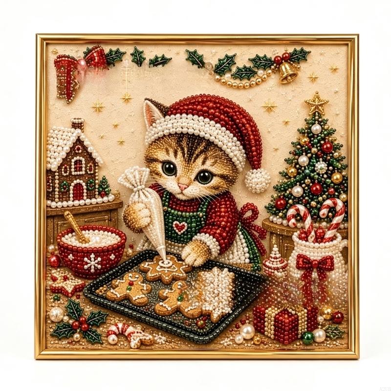 Holiday Cats Pearls Art Craft  - Art Craft For Christmas recension och pris