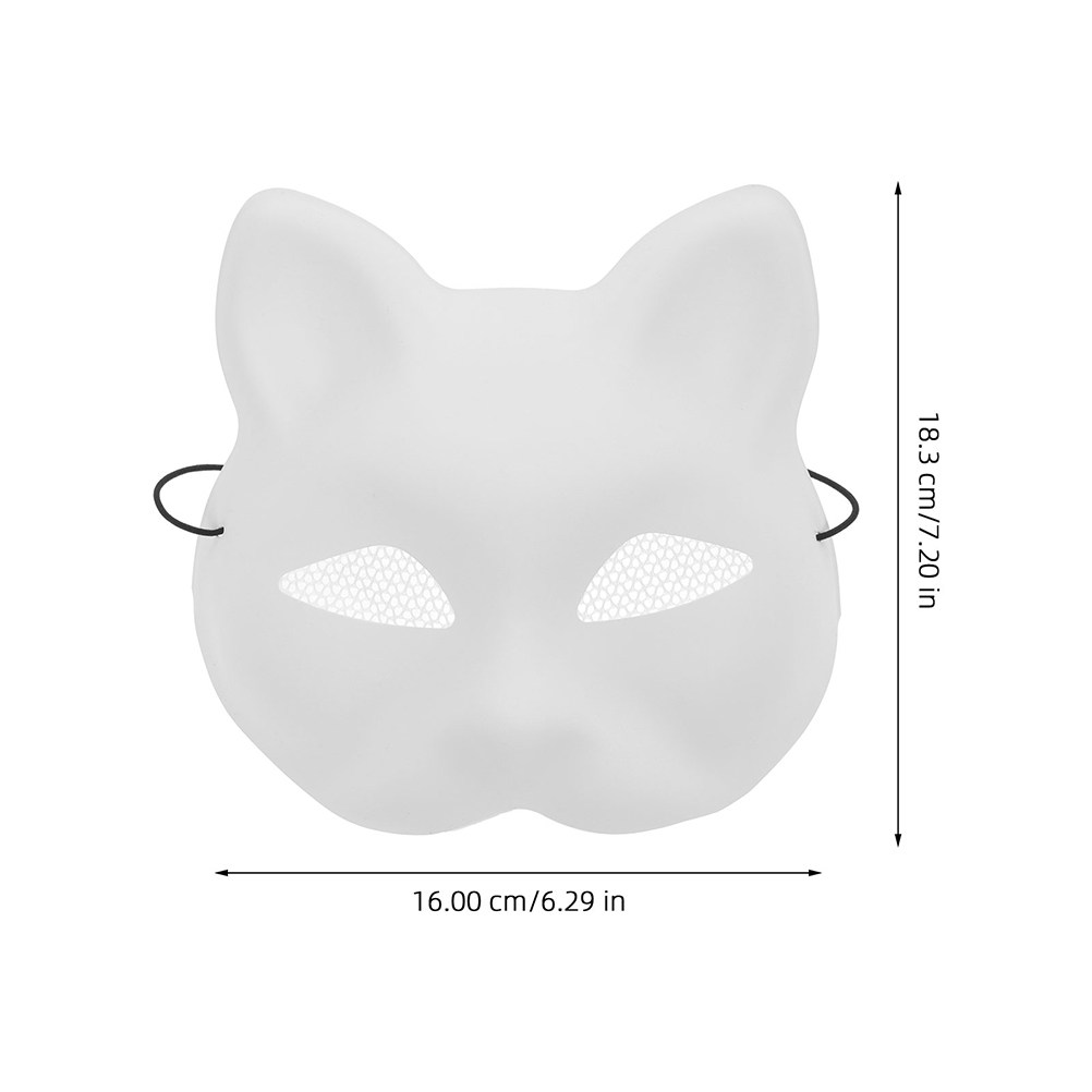 2Pcs DIY Cat Face Mask Plastic - Art Craft Halloween Preschool recension och pris