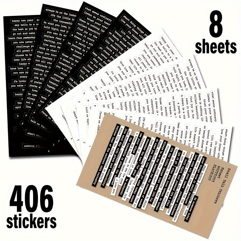 406pcs Inspirational Quote Sti - Art And Craft Photos recension och pris