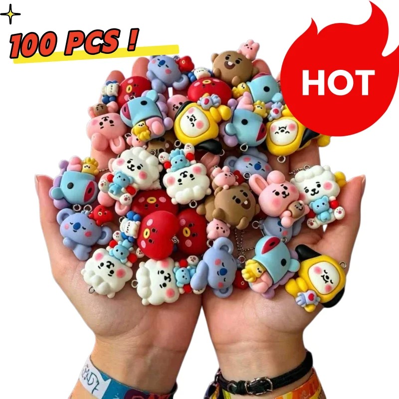 7pcs BT21 Resin Cartoon Charm  - Art Craft Diy recension och pris