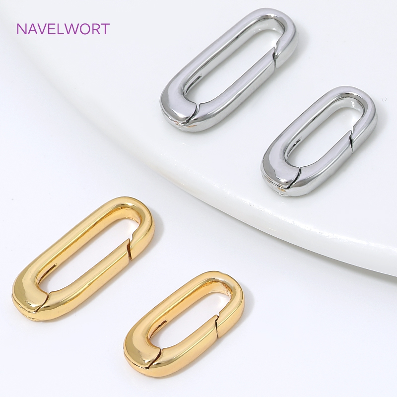 1/2/4Pcs 18K Gold Plated Oval  - Art Craft Diy recension och pris