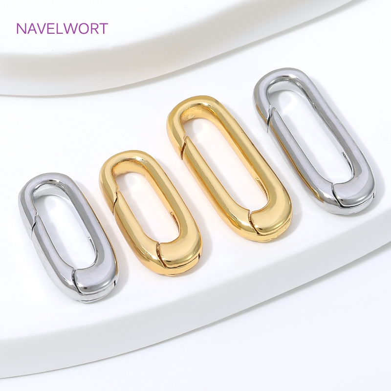 1/2/4Pcs 18K Gold Plated Oval  - Art Craft Diy recension och pris
