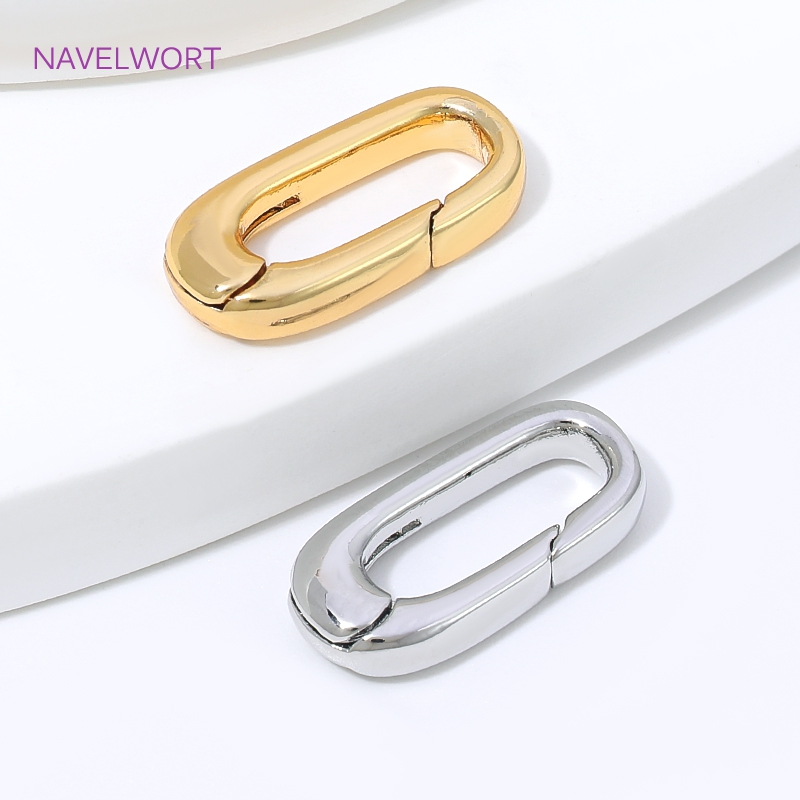 1/2/4Pcs 18K Gold Plated Oval  - Art Craft Diy recension och pris