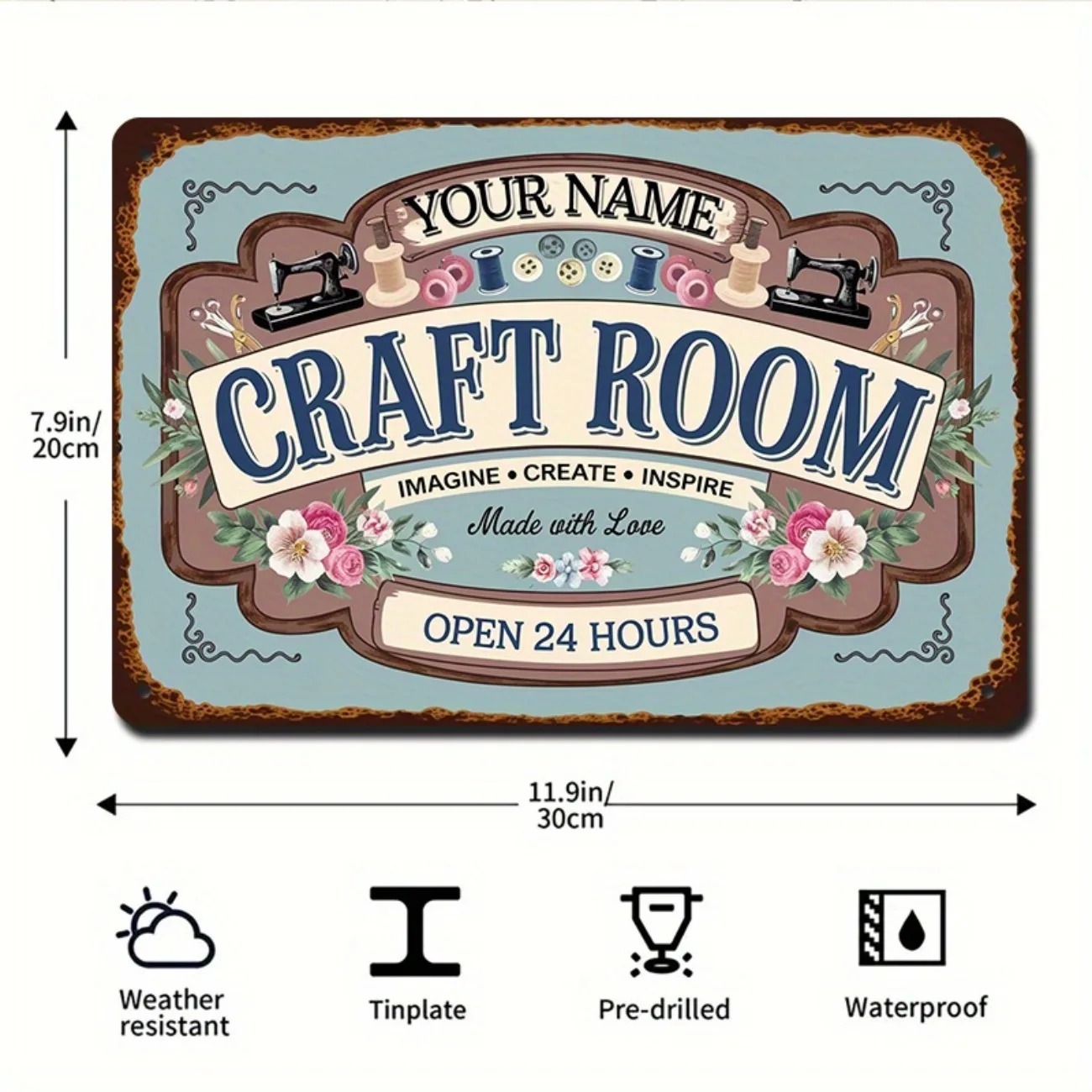 Custom Name Metal Craft Room S - Art Craft Names recension och pris