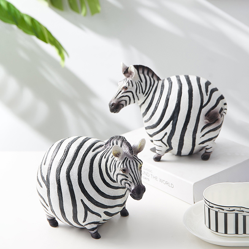 Nordic Creative Resin Cute Fat - Art Craft Zebra recension och pris