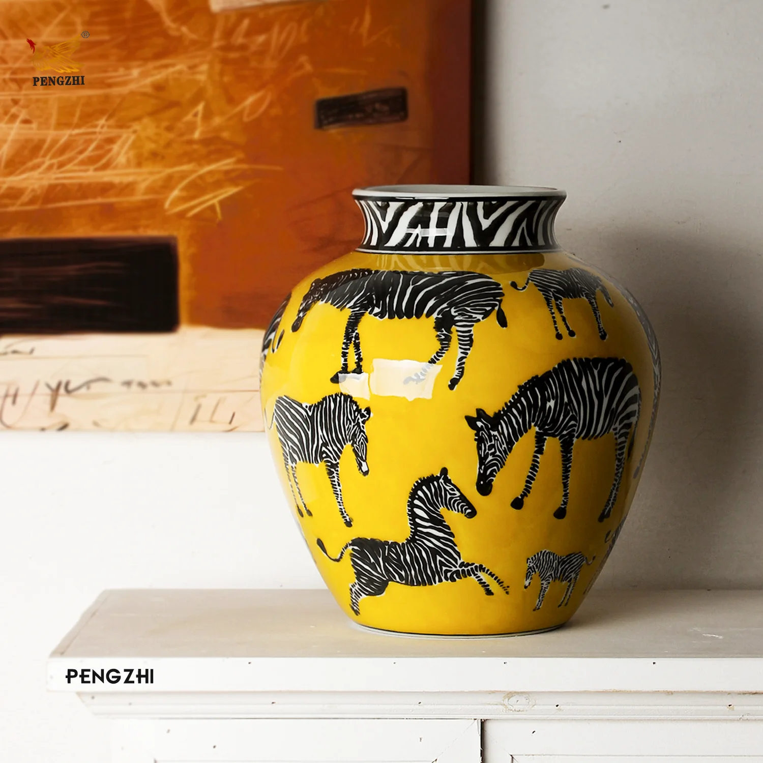 Creative Ceramic Vase Zebra Pa - Art Craft Zebra recension och pris