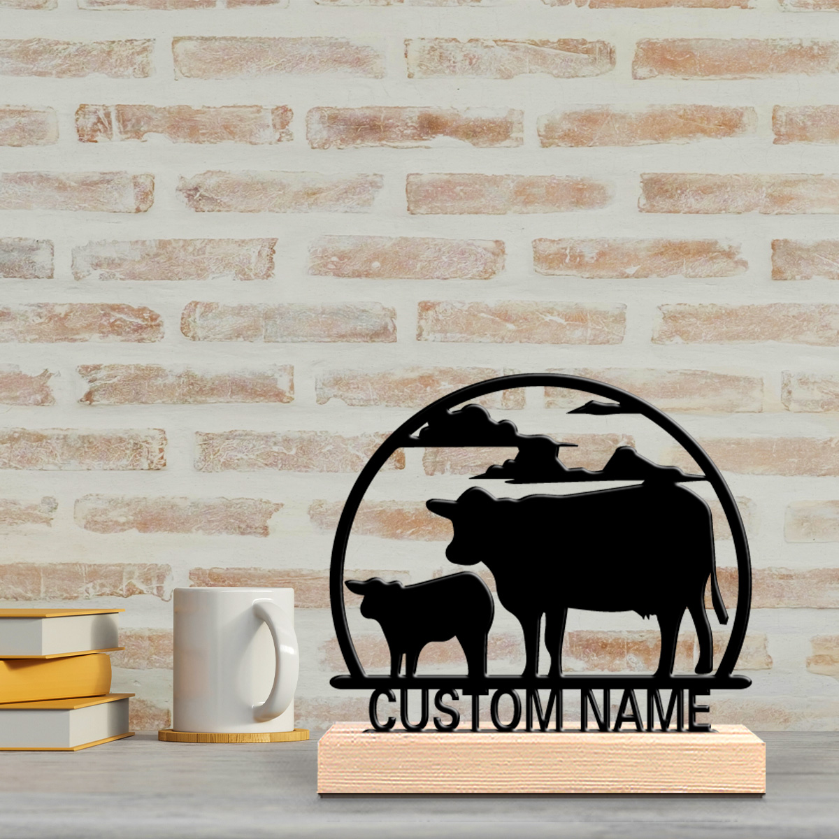 1pc Fashion Cow Customizable N - Art Craft Names recension och pris