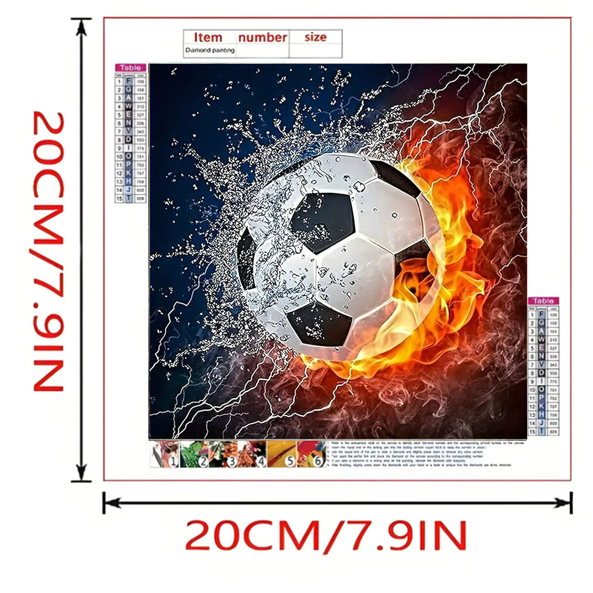 A Set of Football Diamond Pain - Art Craft Kits For Adults recension och pris