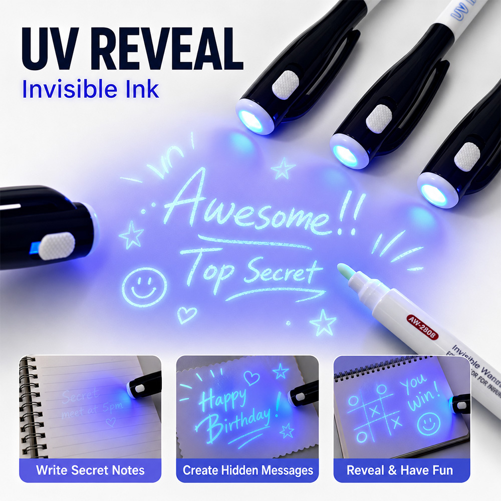 12Pcs UV Light Invisible Marke - Light Art And Craft recension och pris