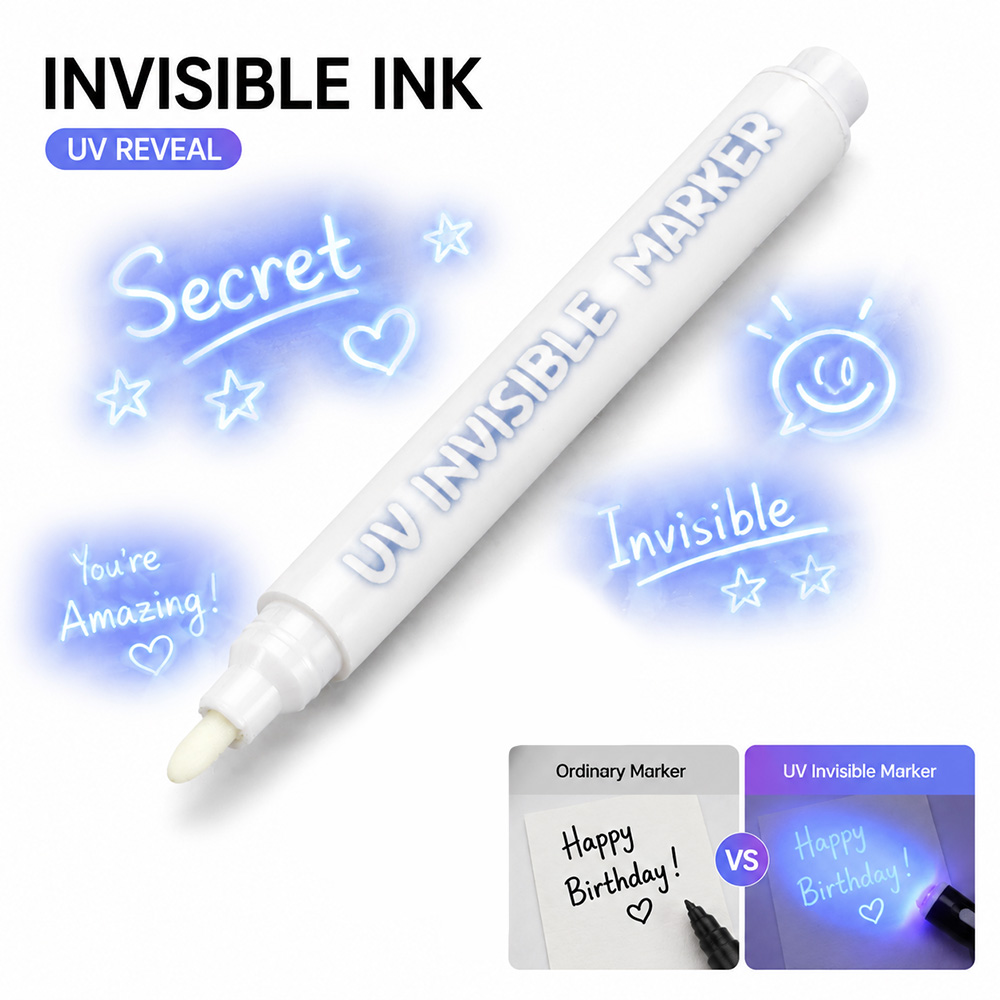 12Pcs UV Light Invisible Marke - Light Art And Craft recension och pris