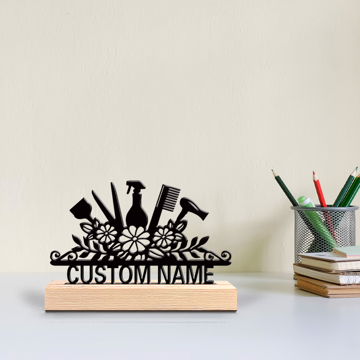 1pc salon haircut Customized N - Art Craft Names recension och pris
