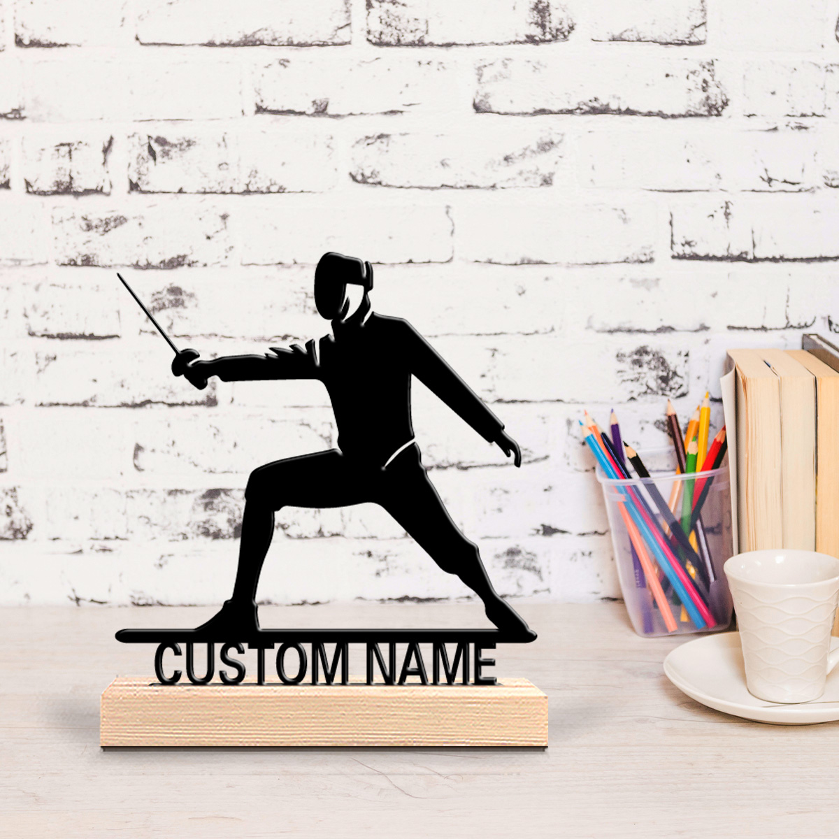 1pc Simple Fencing Customized  - Art Craft Names recension och pris