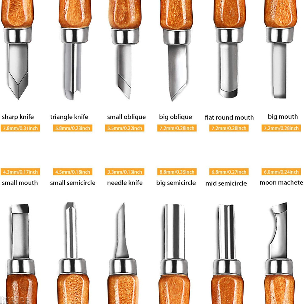 12Pcs SK2 Woodworking Carving  - Art Craft Knife recension och pris